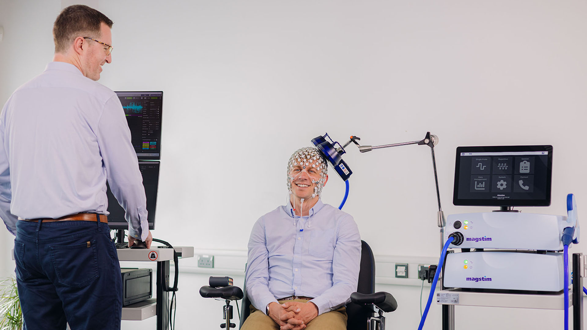 EGI GES 500 EEG Magstim TMS Integration